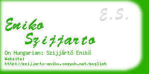 eniko szijjarto business card
